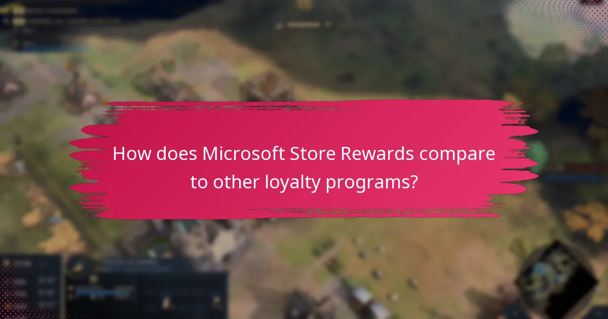 How does Microsoft Store Rewards compare to other loyalty programs?