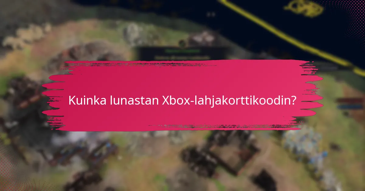 Kuinka voin tarkistaa Xbox-lahjakorttini saldon?