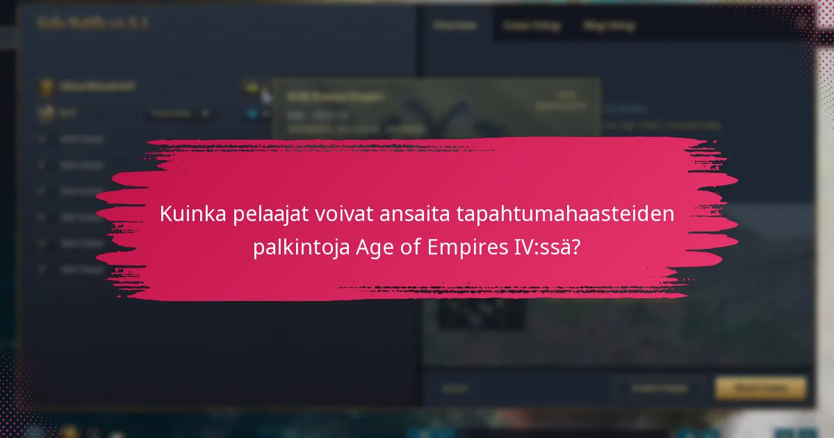Kuinka pelaajat voivat ansaita tapahtumahaasteiden palkintoja Age of Empires IV:ssä?