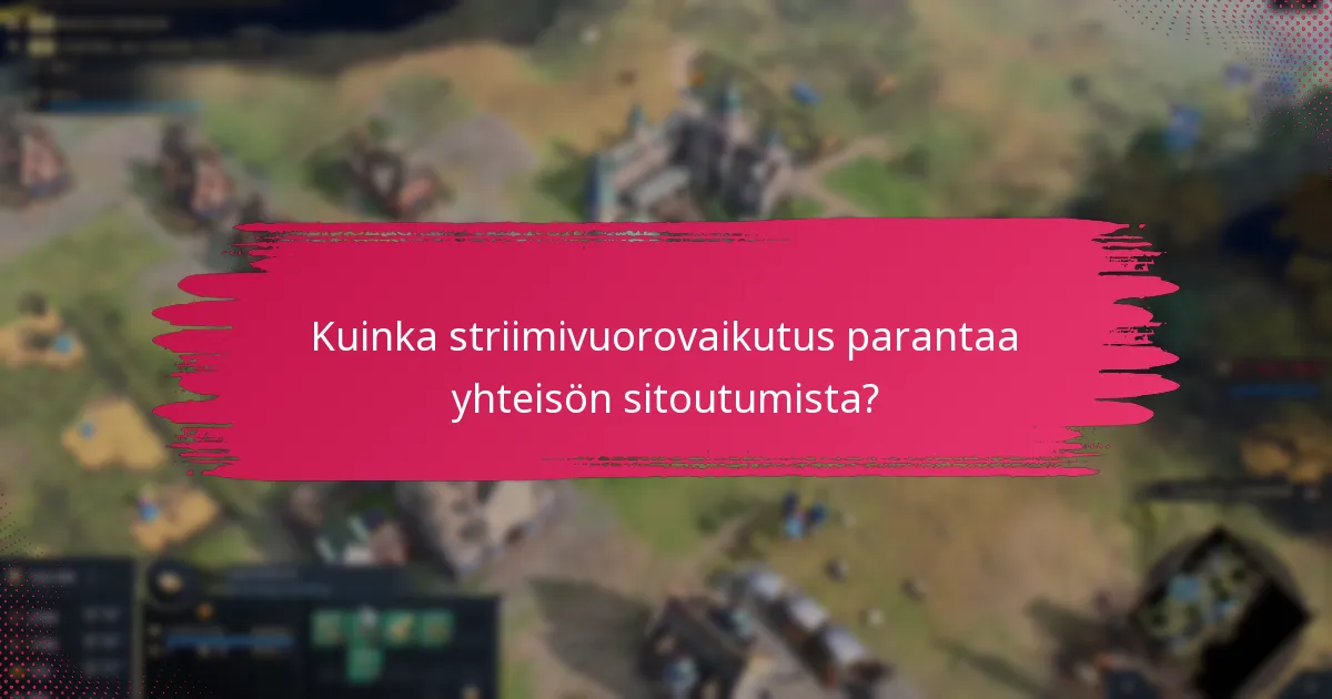 Kuinka striimivuorovaikutus parantaa yhteisön sitoutumista?
