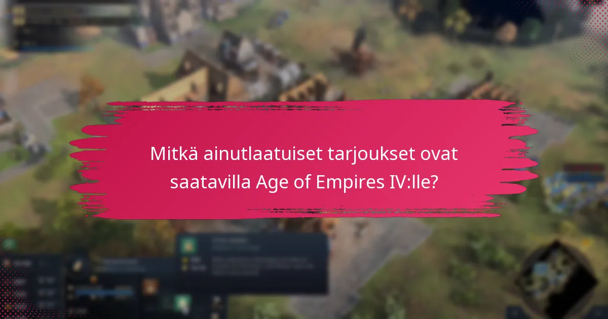Mitkä kausitapahtumat ovat käynnissä Age of Empires IV:ssä?