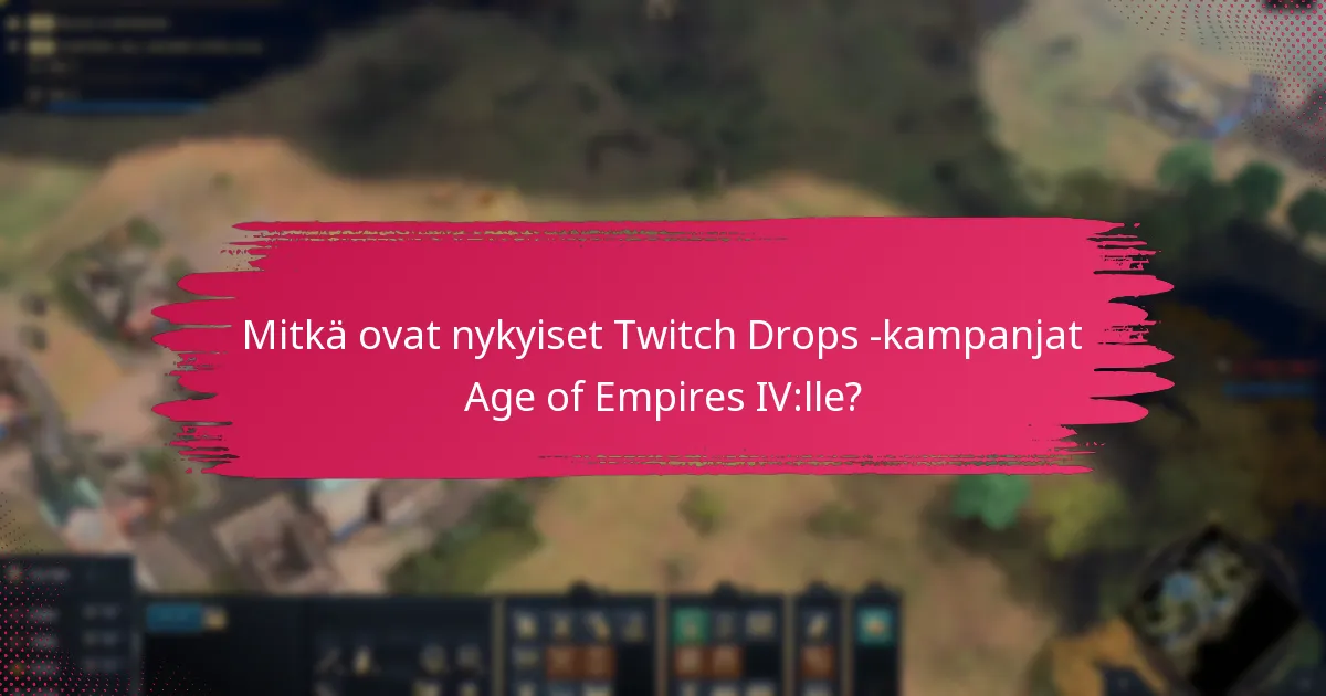 Mitkä erityiset tapahtumat liittyvät Twitch Drops -kampanjoihin?