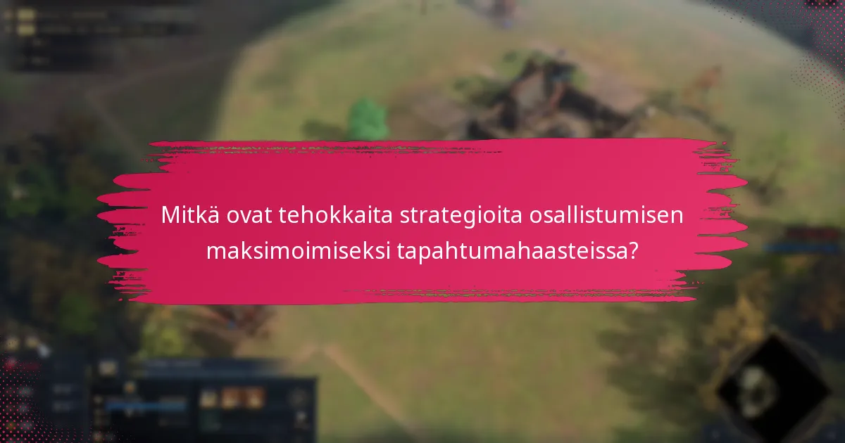 Mitkä yhteisön vinkit voivat parantaa tapahtuman sitoutumista?